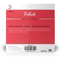 D'addario J910 LM Prelude Viola String Set