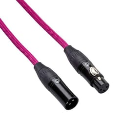 Bespeco RKMB300PK Cavo Microfonico 3 mt Rosa Brillante