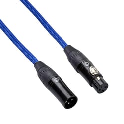 Bespeco RKMB1000BL Cavo Microfonico 10m Blu Elettrico