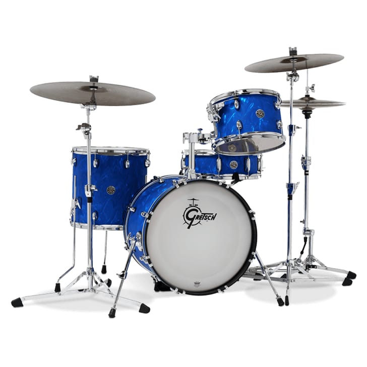 Gretsch Catalina Club Jazz 4PC Shell Pack With 18" Bass Drum Blue Satin Flame
