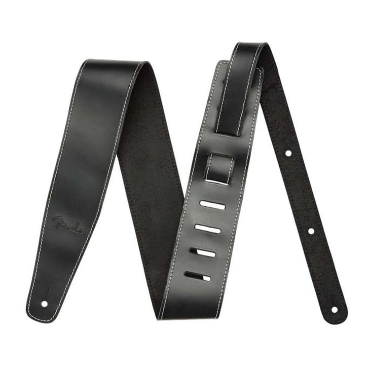 Fender Black in Leather Strap 2.5" Tracolla BK