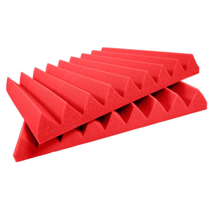 Pannello Fonoassorbente Monopiramide 6cm D35 Rosso