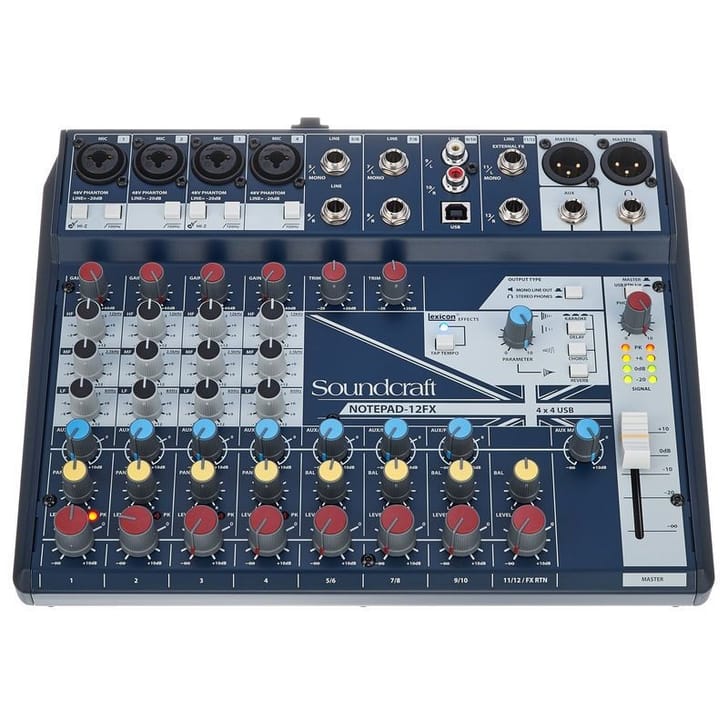 Soundcraft Notepad 12FX Mixer Analogico