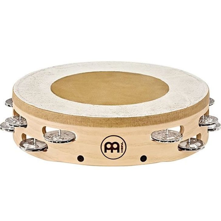 Meinl AE ATAH 2S Headed Artisan Edition Tambourine Hammered Bronze Jingles 2 rows