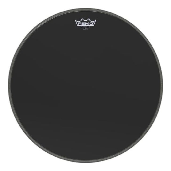 REMO 18" Powerstroke P3 Ebony Bass Drumhead P3-1018-ES 