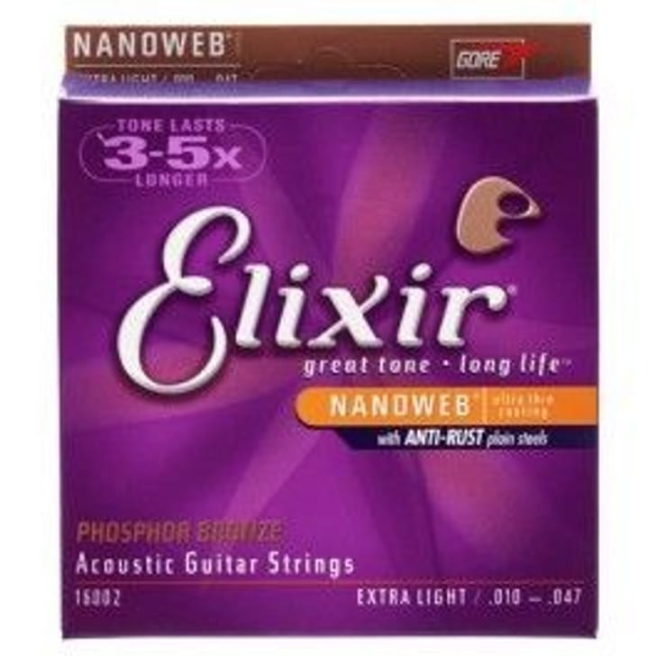 Elixir 16002 NANOWEB EXTRA LIGHT ACOUSTIC PHOSPHOR BRONZE