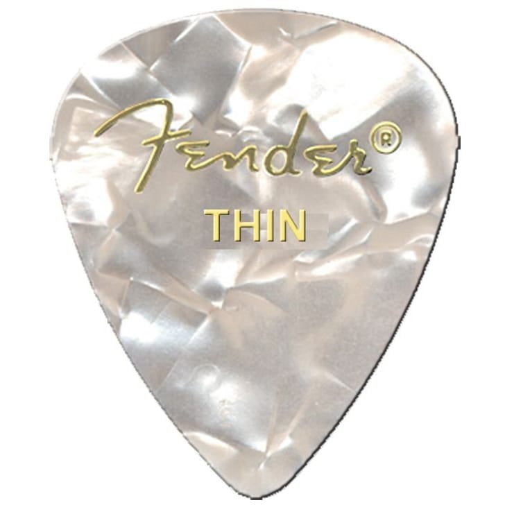 Fender Picks Thin Premium White