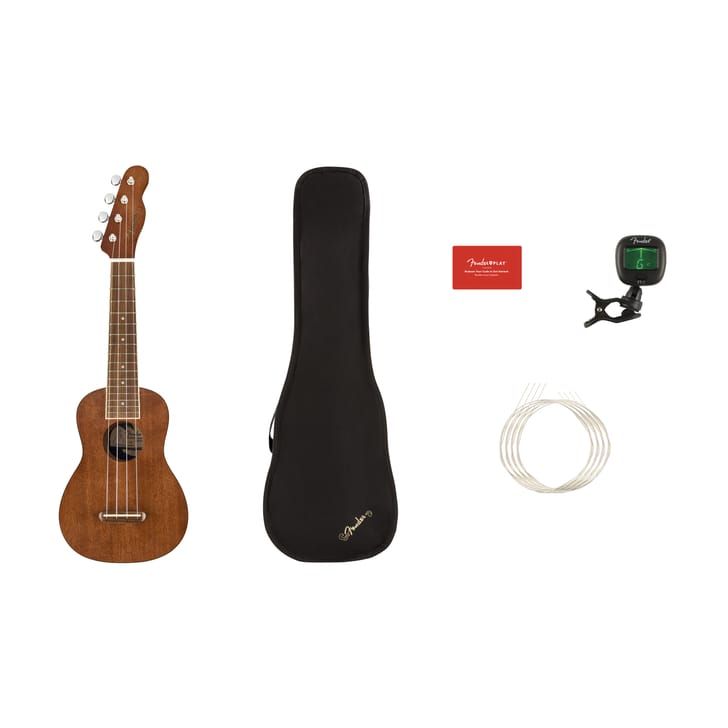 Fender Seaside Soprano Ukulele Natural Kit