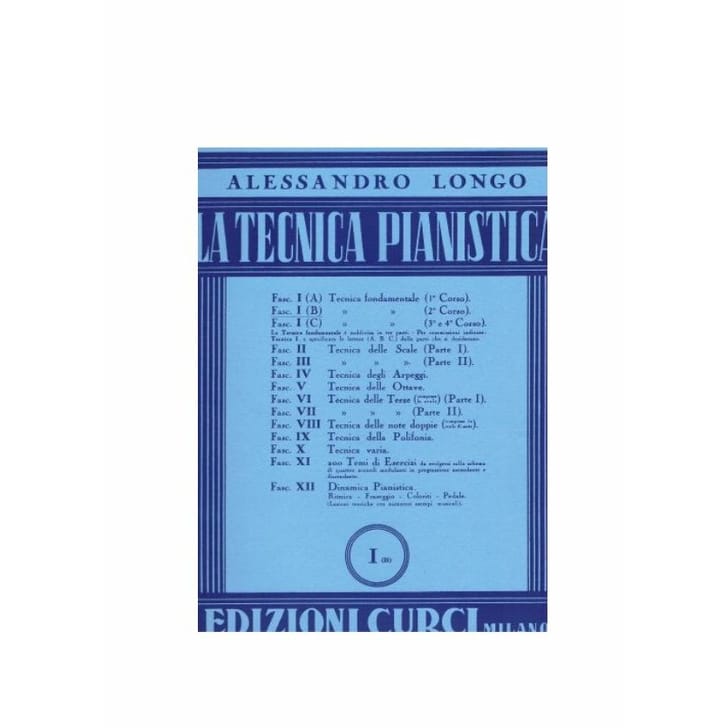 CURCI LONGO LA TECNICA PIANISTICA 1A