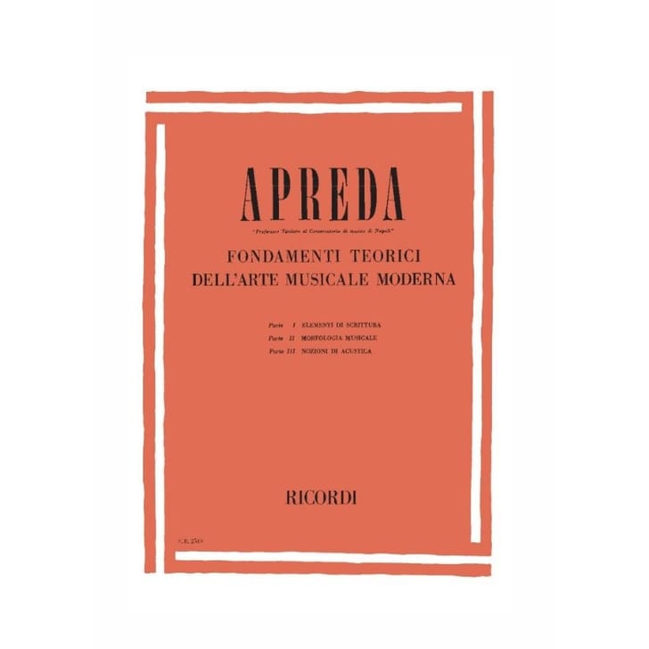 APREDA A. FONDAMENTI  DELL ARTE