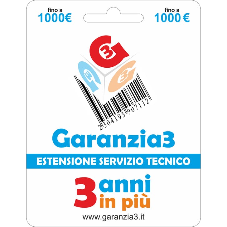 Garanzia3 - Estensione del servizio tecnico - 1000