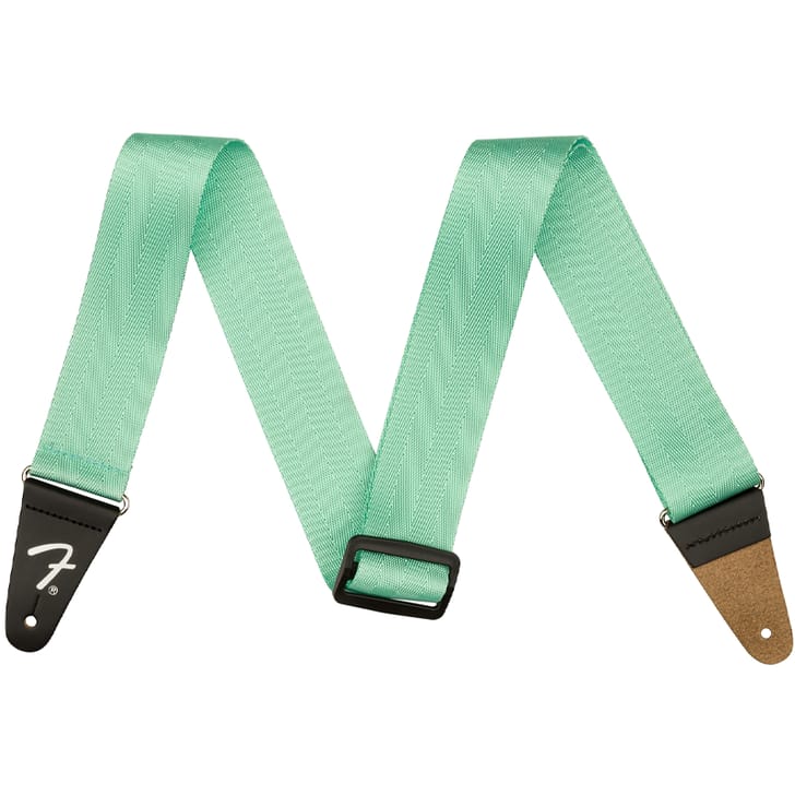 Fender American Professional Seat Belt Strap Mystic Surf Green