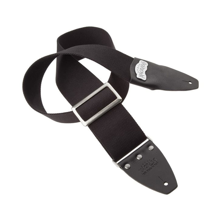 Magrabò Stripe SC Cotton Nero 8 cm terminali Core Nero, fibbia Recta Argento