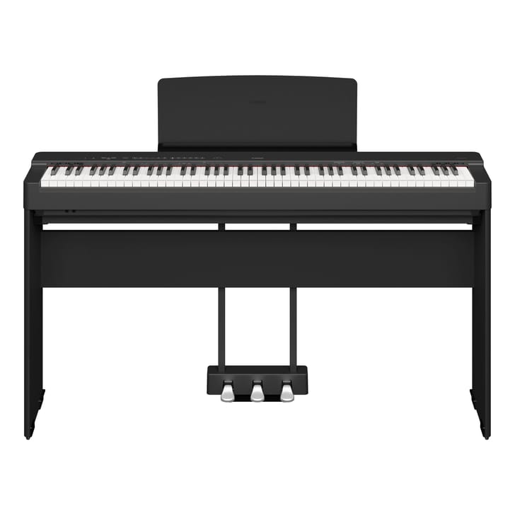 Yamaha P-225 Black con Supporto L200 + Pedaliera LP1 Bundle