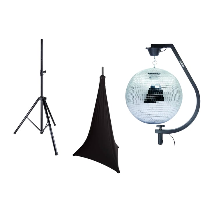 Set Mirror Ball 50cm With Stand And Tripod Cover - Black