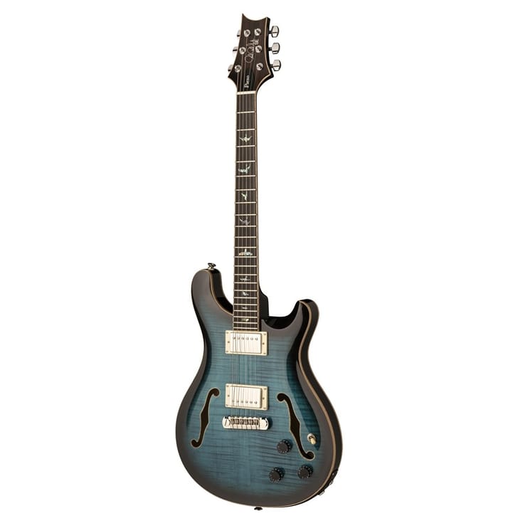 PRS SE Hollowbody II Piezo Peacok Blue SmokeBurst
