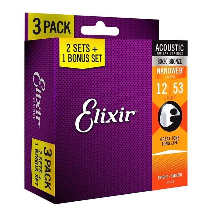 Elixir Nanoweb 16539 Light Bronze (2+1 Pack)