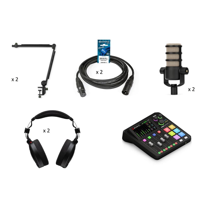 Kit Advanced per 2 Postazioni Podcast e Broadcast