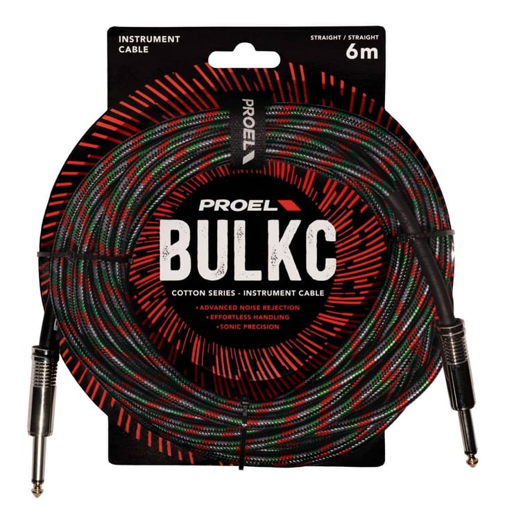 Proel BULK100CLU6SR Cavo strumenti – Nero/Rosso/Verde/Grigio