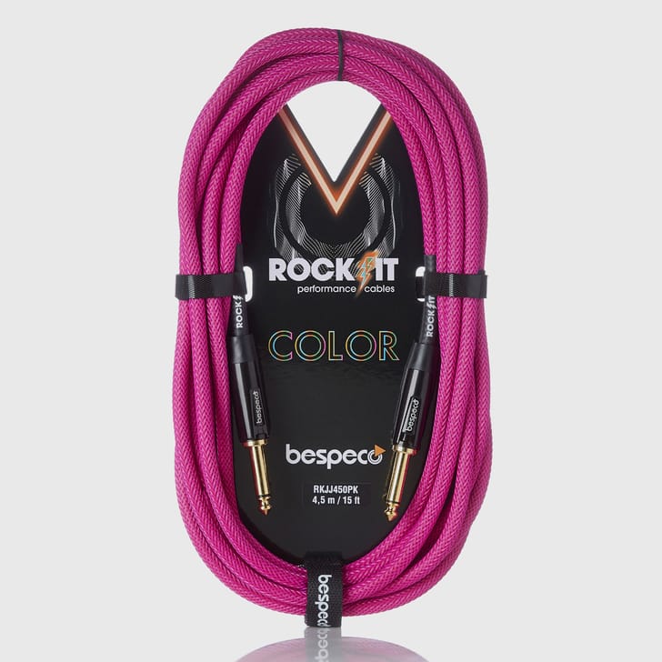 Bespeco RKJJ450PK Cavo Jack 4.5 mt Rosa Brillante